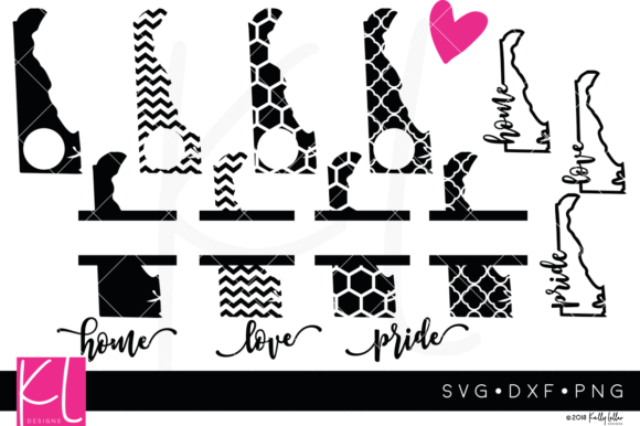 Delaware Monogram Frames Pack