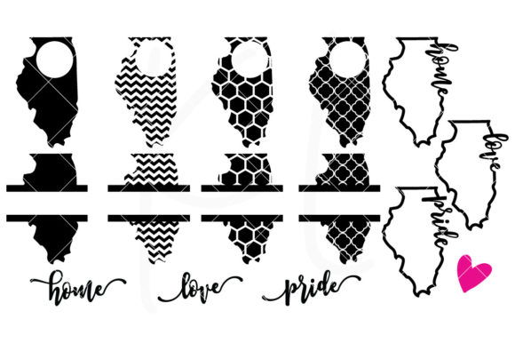 Illinois Monogram Frames Pack