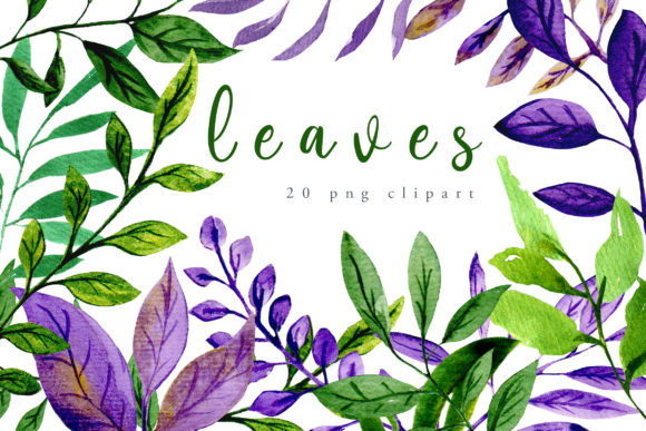 Leaves Watercolor Clipart
