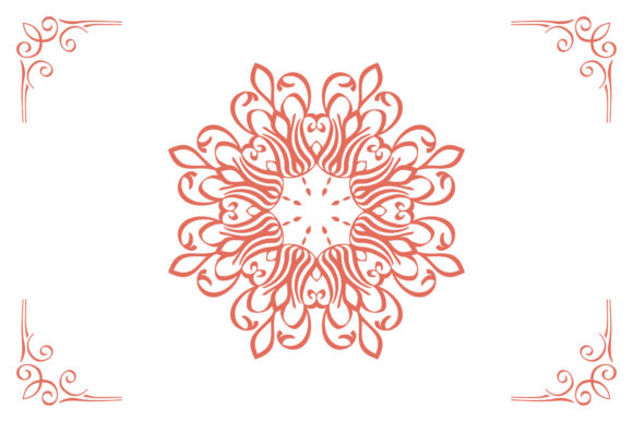 Mandala Frame Style Pattern