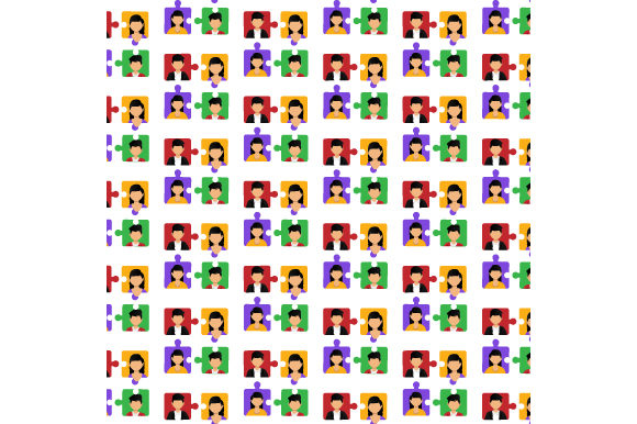 Puzzle People Pattern Design