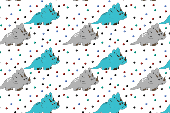 Seamless Dinosau Pattern: A Versatile Design for Modern Creativity