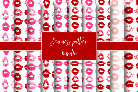 Seamless Pattern. Lips, Kiss, Lipstick: A Strategic Design Asset for Purpose-Driven Creators