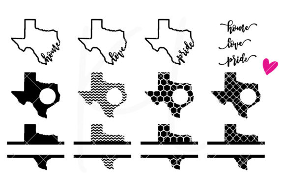 Texas Monogram Frames Pack: A Versatile Design Resource for Creative Projects