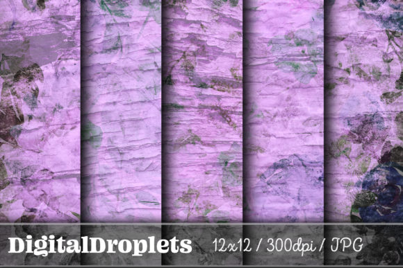 Weathered Blossoming Flowers Vol. 5: A Versatile, Textured Paper Collection for Creative Crafters